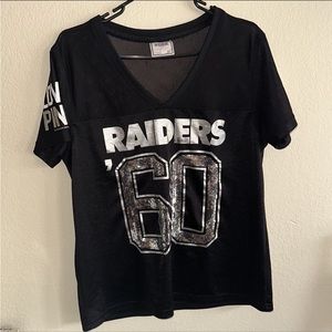 Vintage Victoria’s Secret PINK NFL Oakland Raiders Jersey